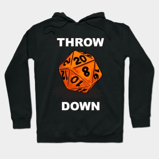 d20 Throw Down in Orange Hoodie